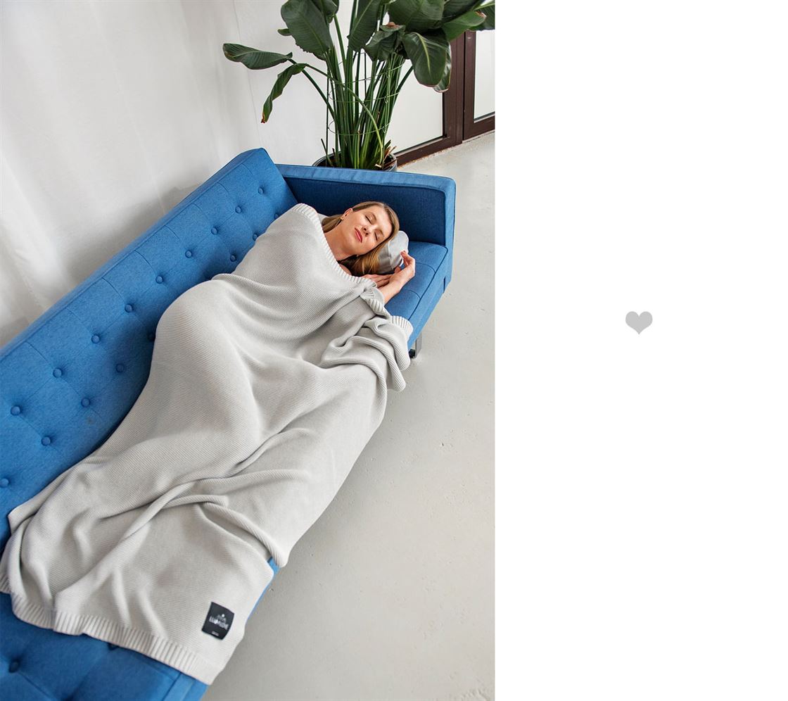 Великий бамбуковий плед LULLALOVE Classic Gray 160х120 см