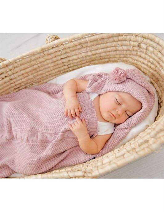 В'язаний конверт LULLALOVE Powder Pink