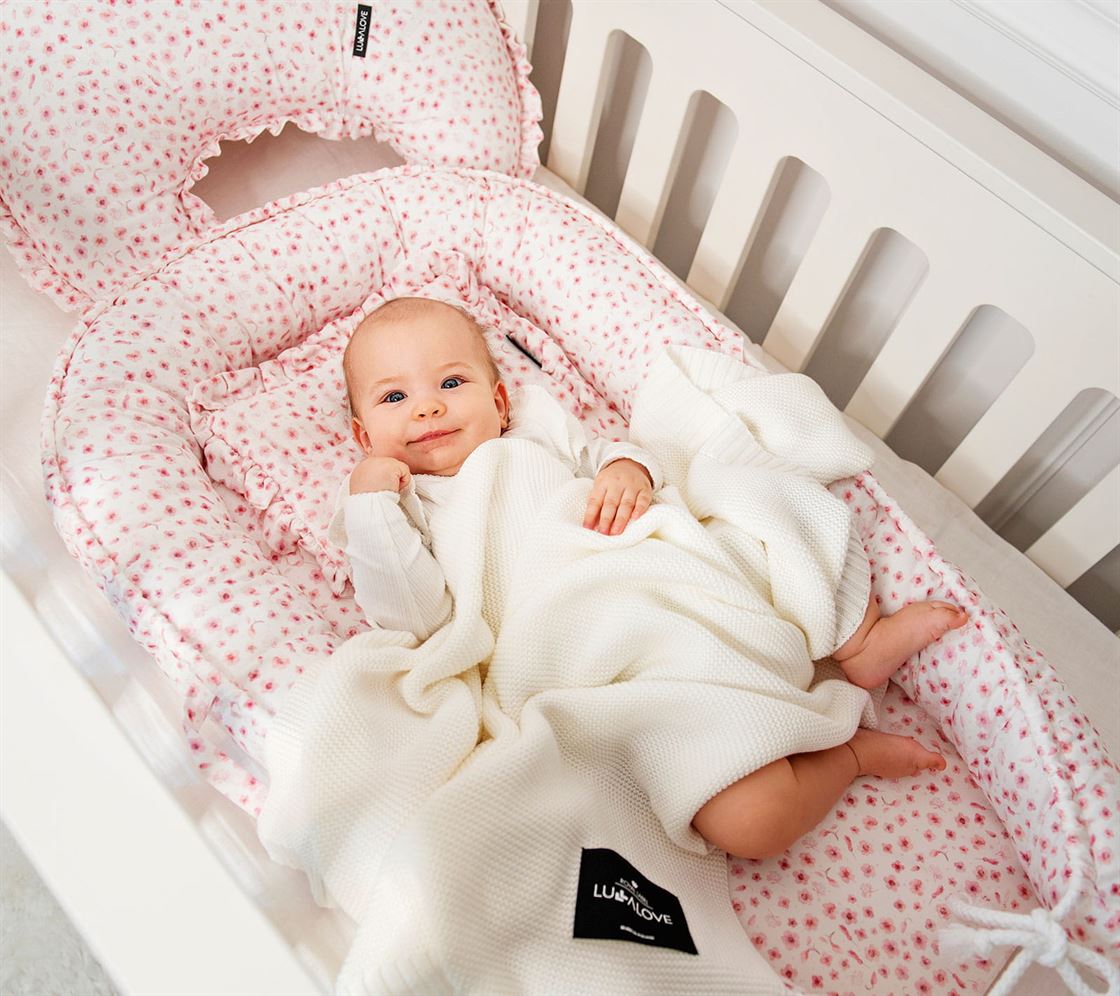 Дитячий бамбуковий плед LULLALOVE Classic White Coconut 80х100 см
