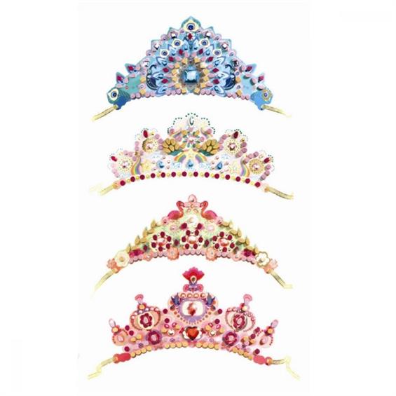 Набір для створення прикрас Djeco Тіари зі стразами і наклейками (DJ07901)