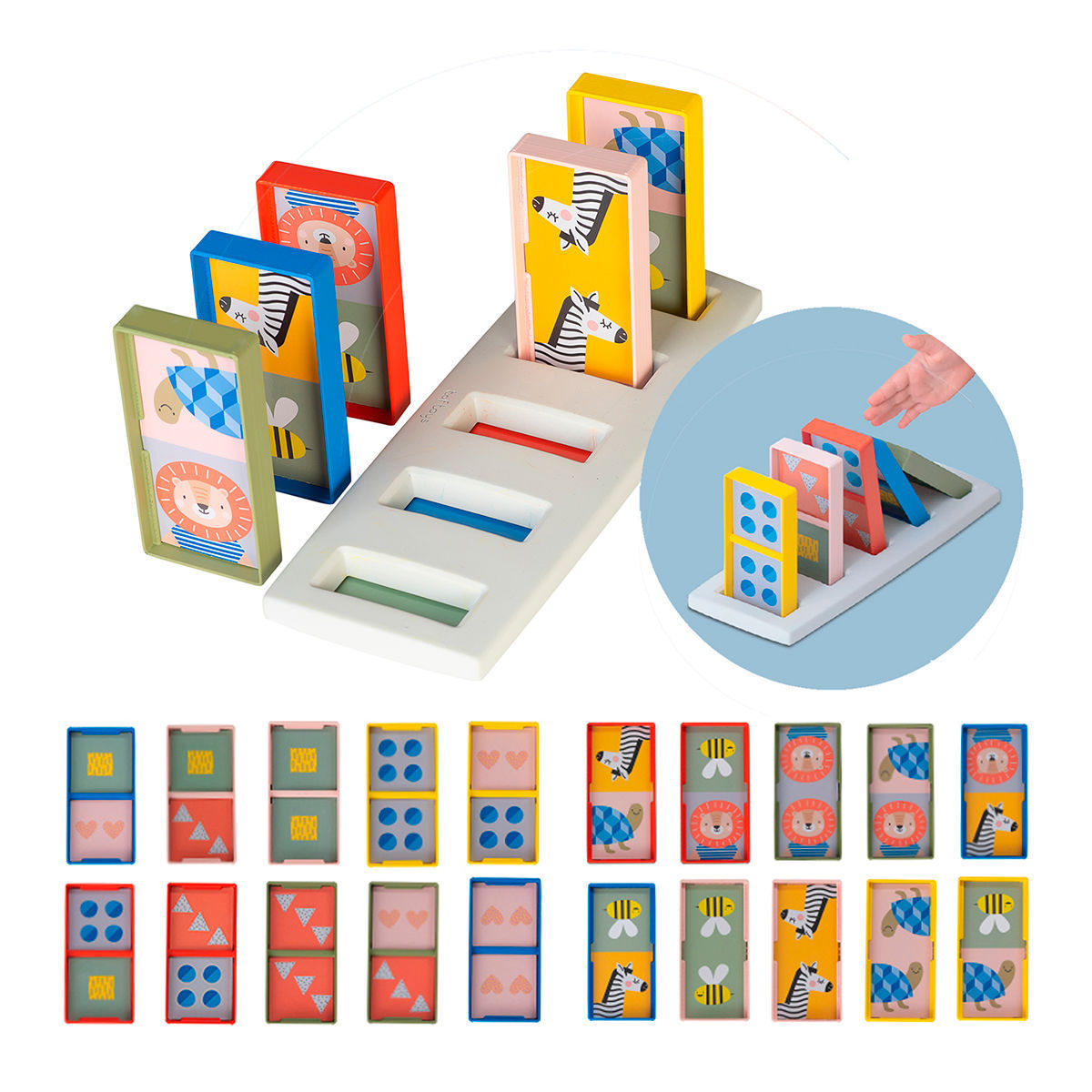  Taf Toys Розвиваюча гра колекції Савана" – Моє перше доміно"