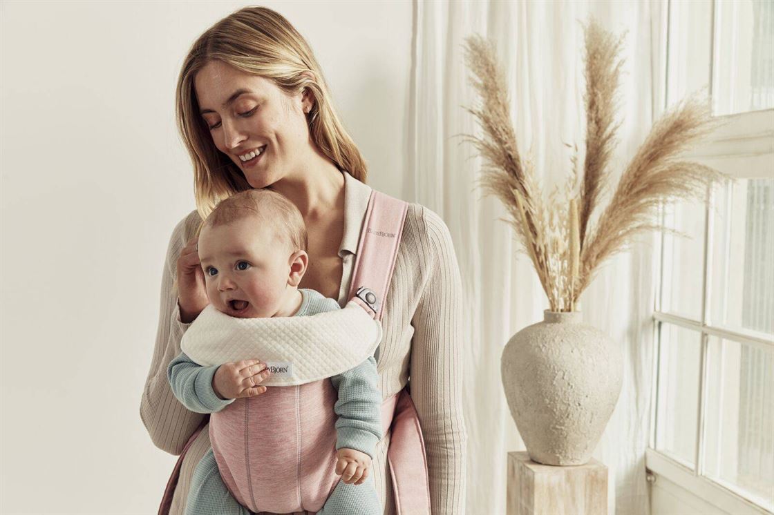 Рюкзак-кенгуру для немовлят BabyBjorn MINI 3D Jersey Light Pink
