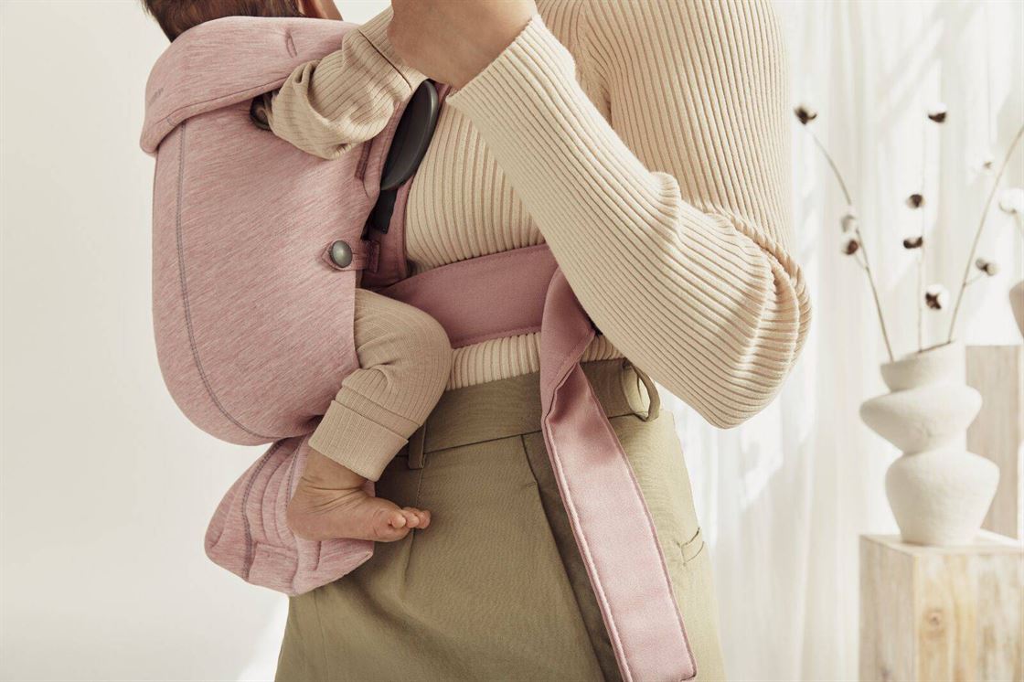 Рюкзак-кенгуру для немовлят BabyBjorn MINI 3D Jersey Light Pink