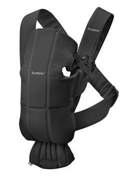 Рюкзак-кенгуру для немовлят BabyBjorn MINI Cotton Black