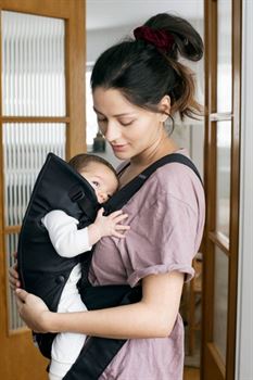 Рюкзак-кенгуру для немовлят BabyBjorn MINI Cotton Black