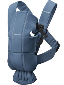 Рюкзак-кенгуру для немовлят BabyBjorn MINI Cotton Navy Blue