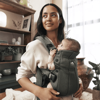 Рюкзак-кенгуру для немовлят BabyBjorn Harmony Mesh 3D Dark Green