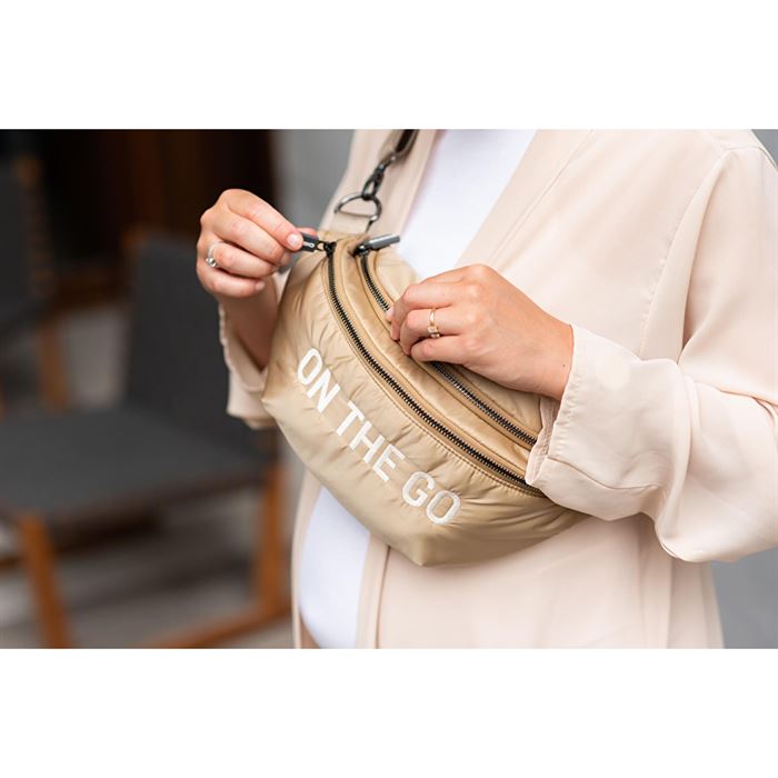 Сумка через плече Childhome Banana bag puffered beige, арт. CWBANAPBE