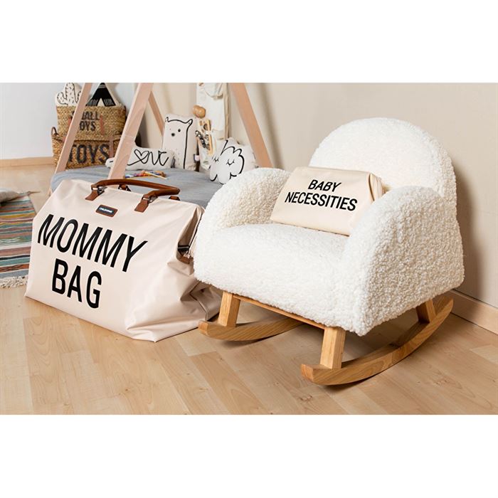 Крісло - гойдалка дитяче Childhome teddy white, арт. RCKTOW