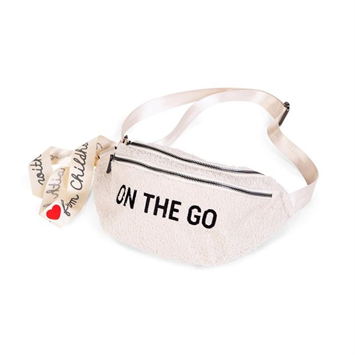 Сумка через плече Childhome Banana bag teddy white, арт. CWBANATW