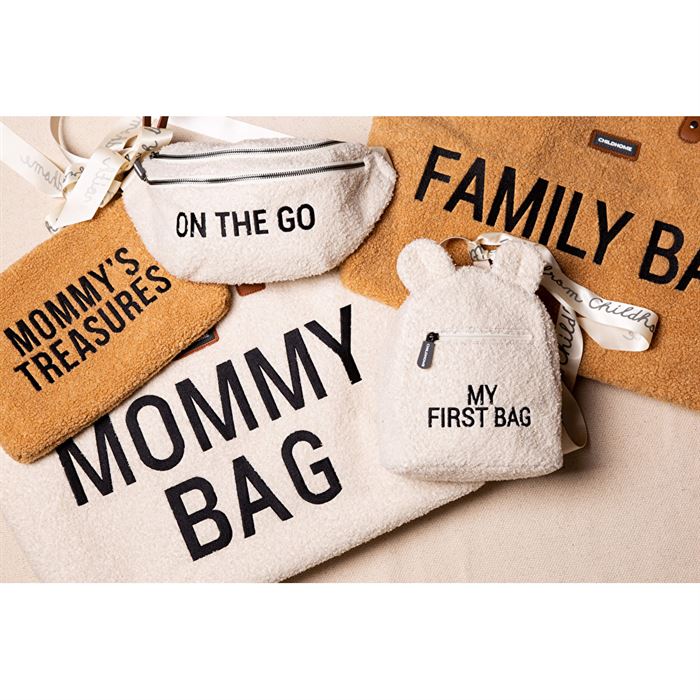Сумка через плече Childhome Banana bag teddy white, арт. CWBANATW