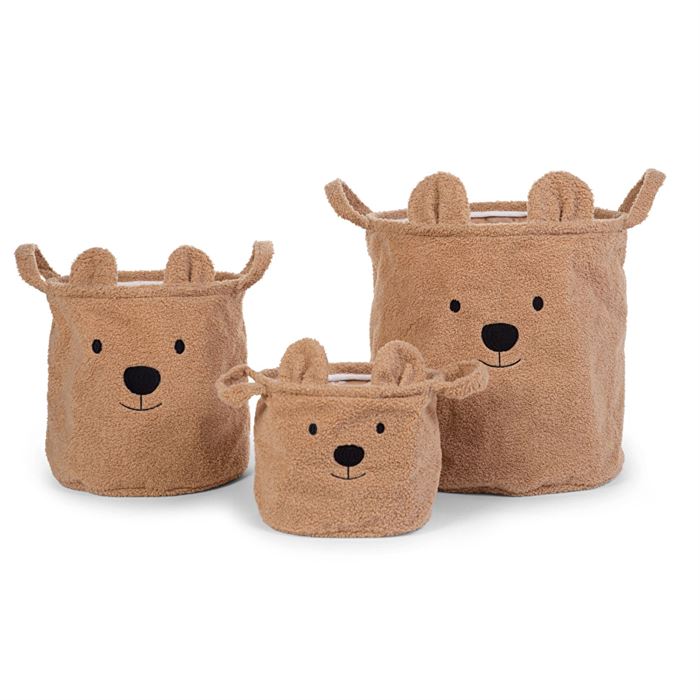 Набір корзин для іграшок Childhome Teddy коричневий, арт. CCBTBSET