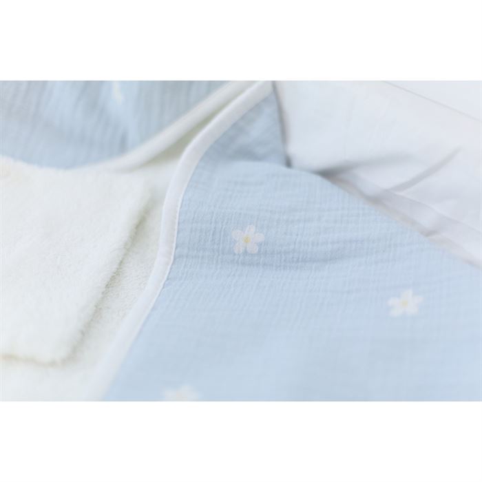 Рушник з капюшоном Childhome 80x80 flower blue, арт. CCBCMBF