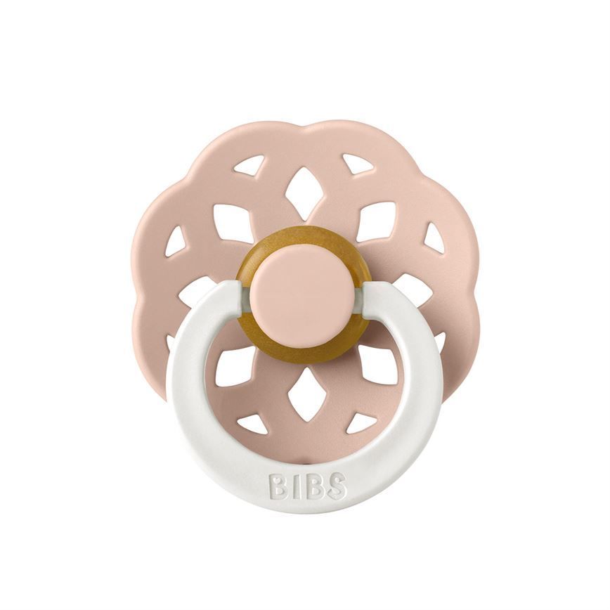 Соска пустушка BIBS Boheme Latex Round (кругла) – Blush GLOW (світиться в темряві)