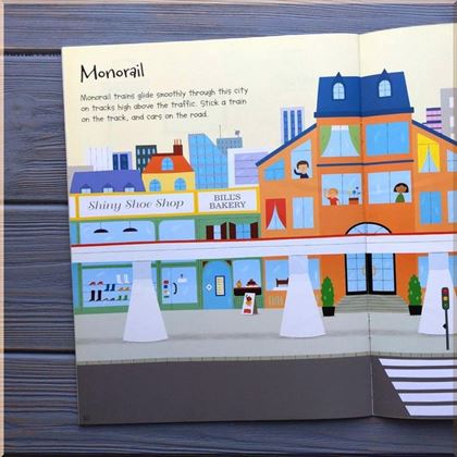Книга First Sticker Book: Trains