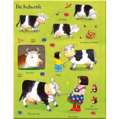 Книга Usborne Farmyard Tales: Poppy and Sam's Animals Sticker Book