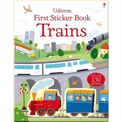 Книга First Sticker Book: Trains