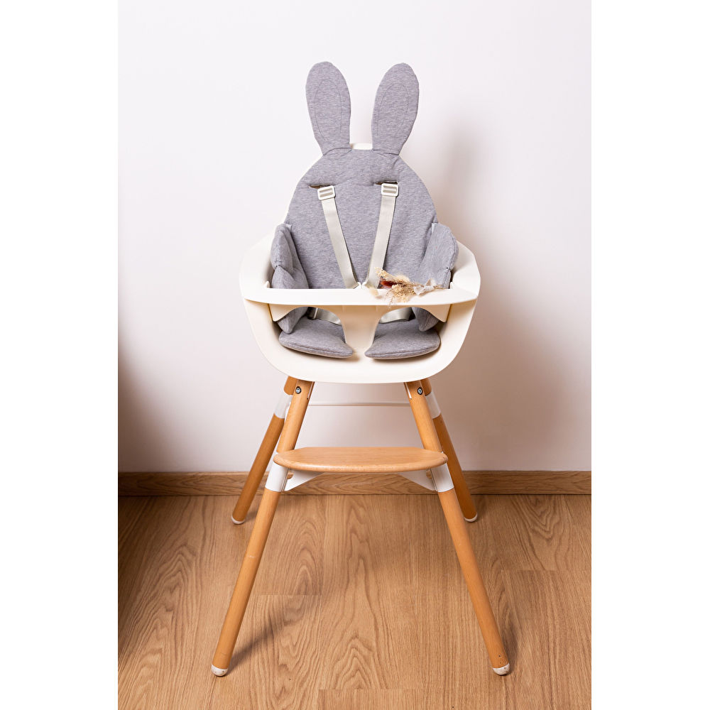 Подушка універсальна до стільця для годування Childhome rabit/grey