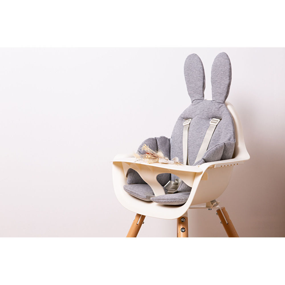 Подушка універсальна до стільця для годування Childhome rabit/grey