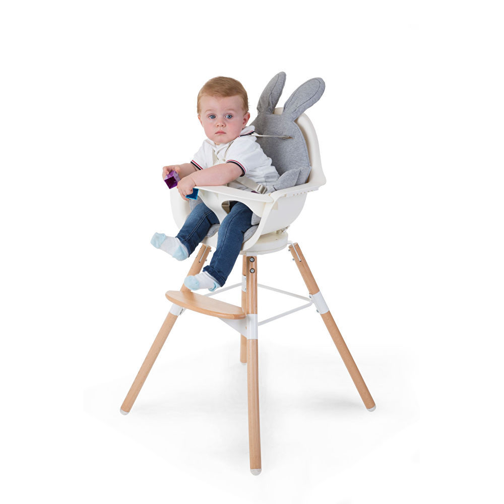 Подушка універсальна до стільця для годування Childhome rabit/grey