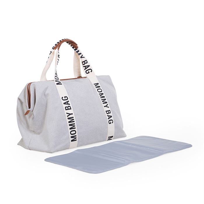 Сумка Childhome Mommy bag Signature - canvas off white