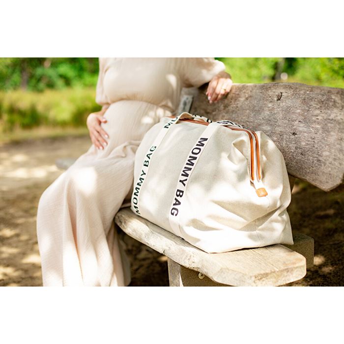 Сумка Childhome Mommy bag Signature - canvas off white