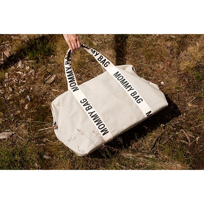 Сумка Childhome Mommy bag Signature - canvas off white