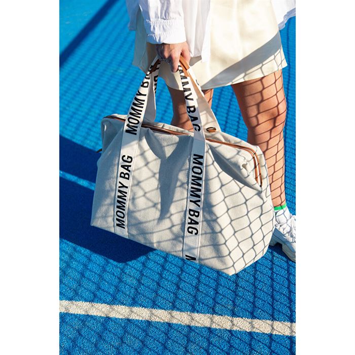 Сумка Childhome Mommy bag Signature - canvas off white