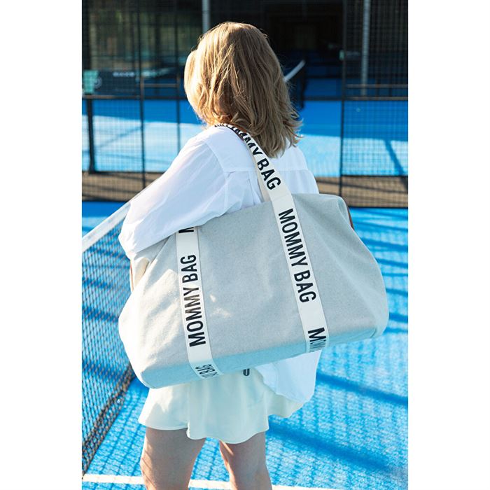 Сумка Childhome Mommy bag Signature - canvas off white