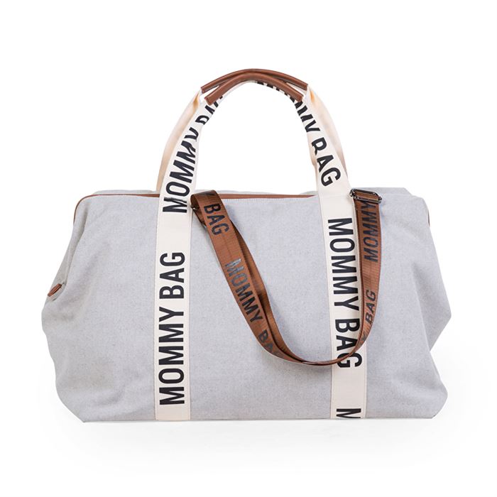 Сумка Childhome Mommy bag Signature - canvas off white