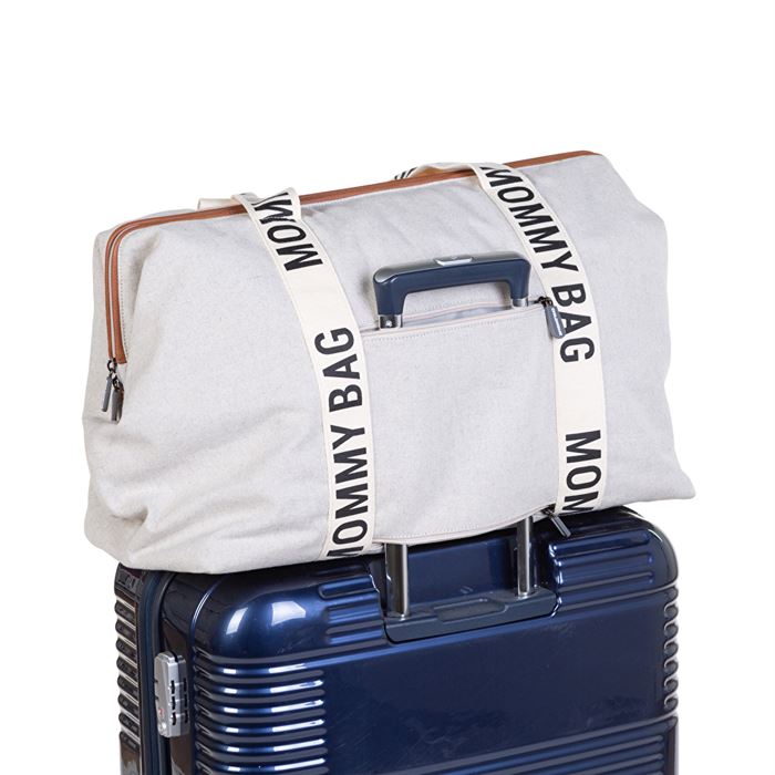Сумка Childhome Mommy bag Signature - canvas off white