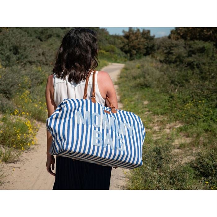 Сумка Childhome Mommy bag stripes electric blue