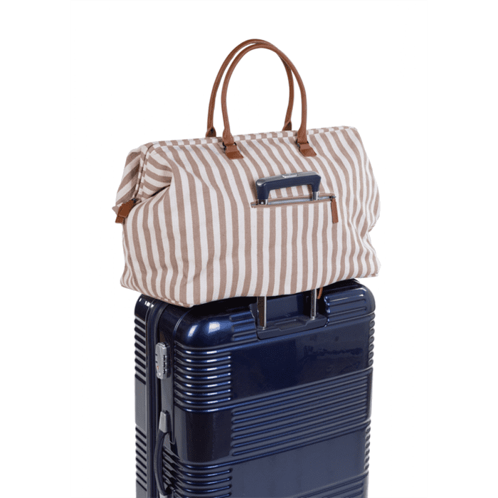 Сумка Childhome Mommy bag stripes nude/terracotta