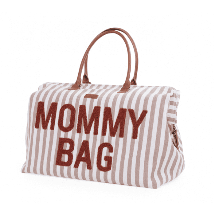 Сумка Childhome Mommy bag stripes nude/terracotta