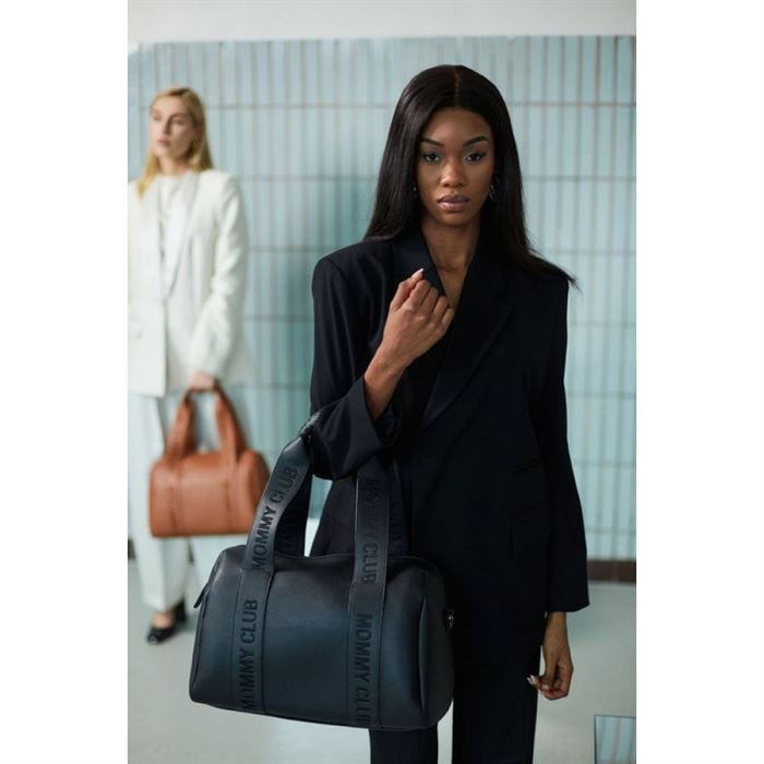 Сумка Childhome Mommy club Signature vegan leather black