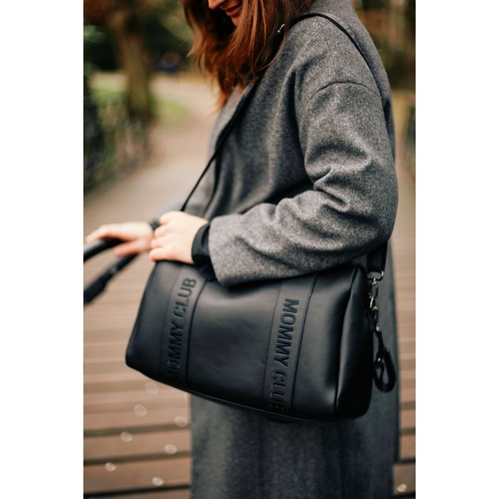 Сумка Childhome Mommy club Signature vegan leather black
