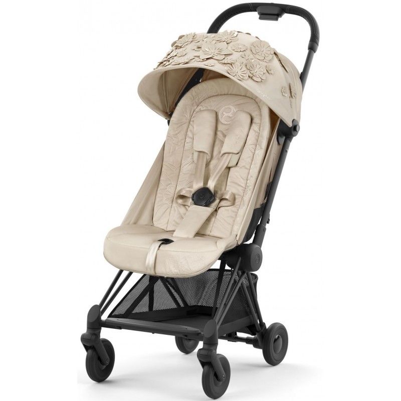 Коляска Coya Simply Flowers Beige