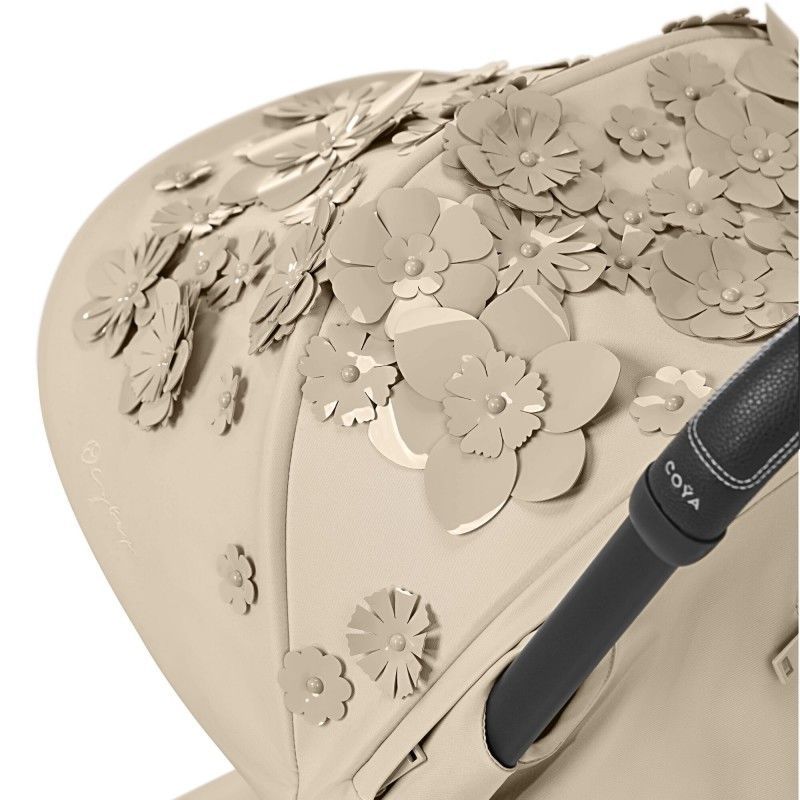 Коляска Coya Simply Flowers Beige