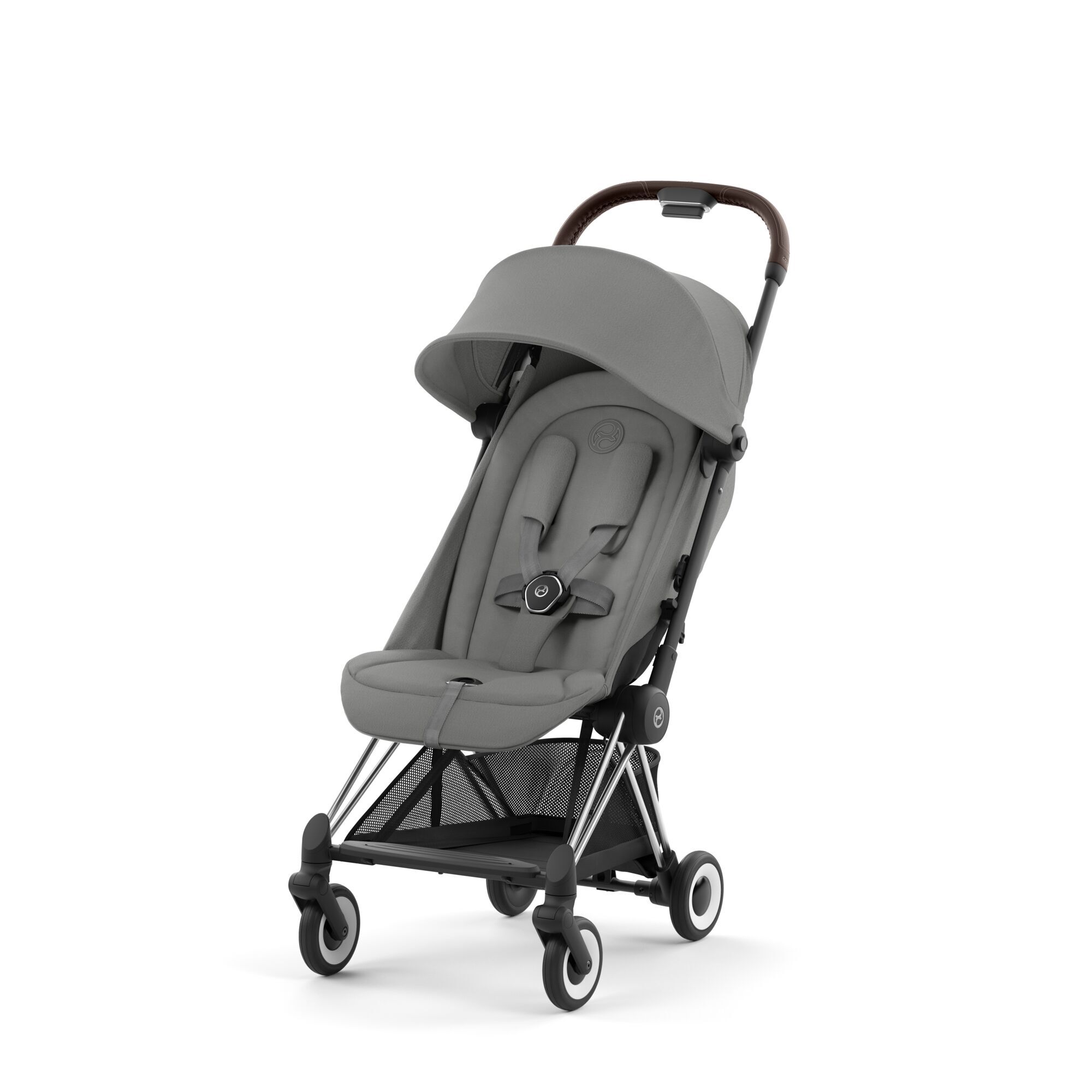 Коляска Coya Chrome Dark Brown Mirage Grey