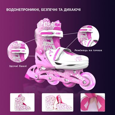 NEON Ролики COMBO SKATES Рожевий (Розмір 34-37)