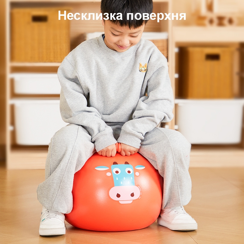 Стрибучий м'яч з ручками - Корівка Му-Му (MD3353)