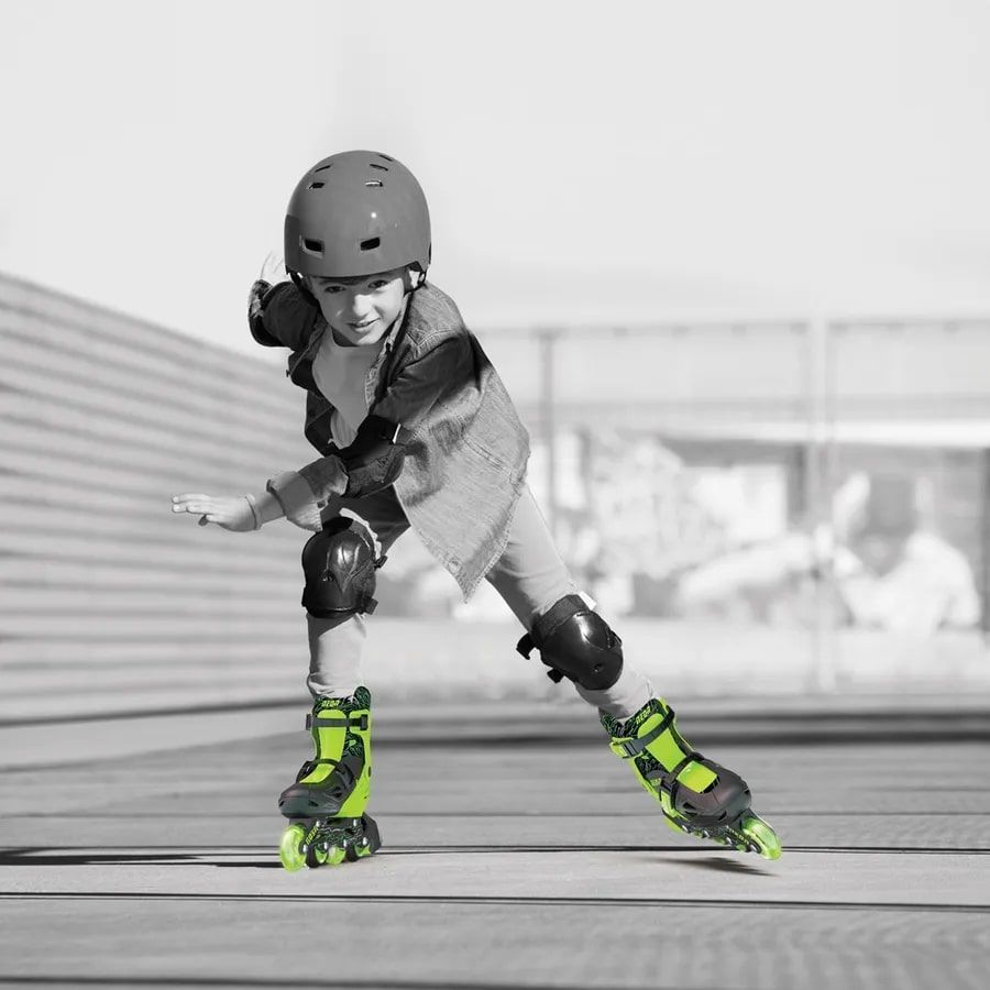 NEON Роликові ковзани Inline, розмір 34-37, зелений