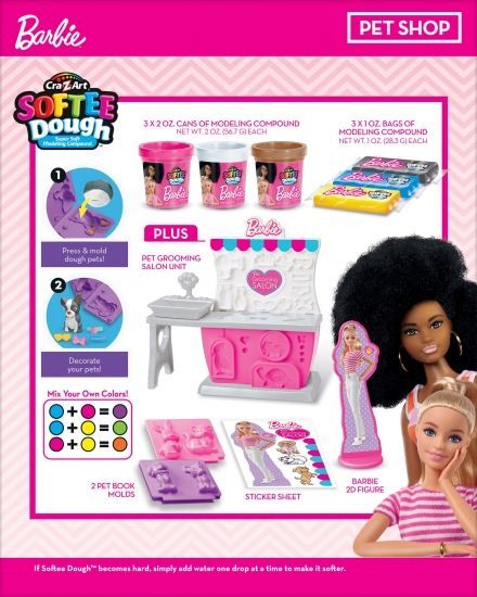 Тісто для ліплення Cra-Z-Art Barbie Зоомагазин з формами, набір 10од