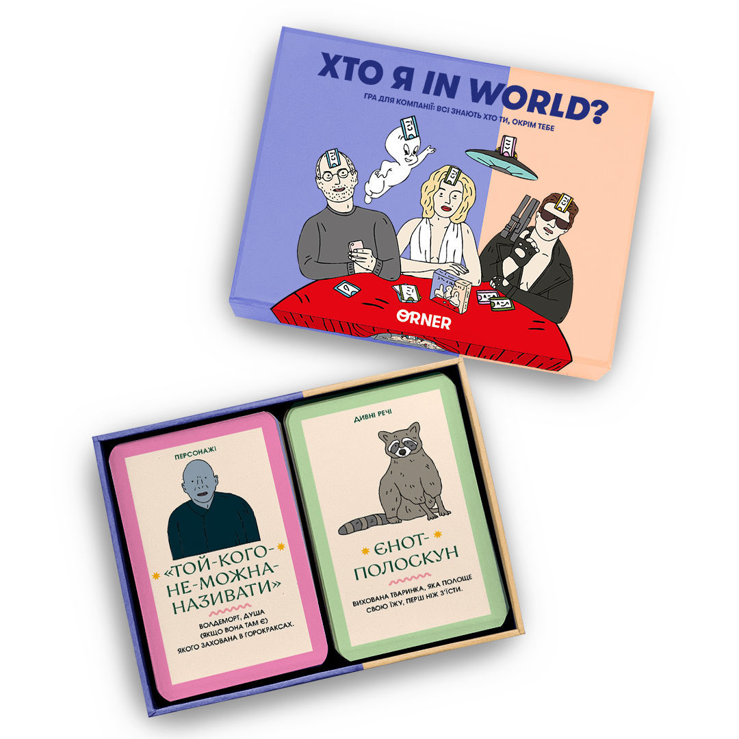 Гра для компанії «Хто я in world?»