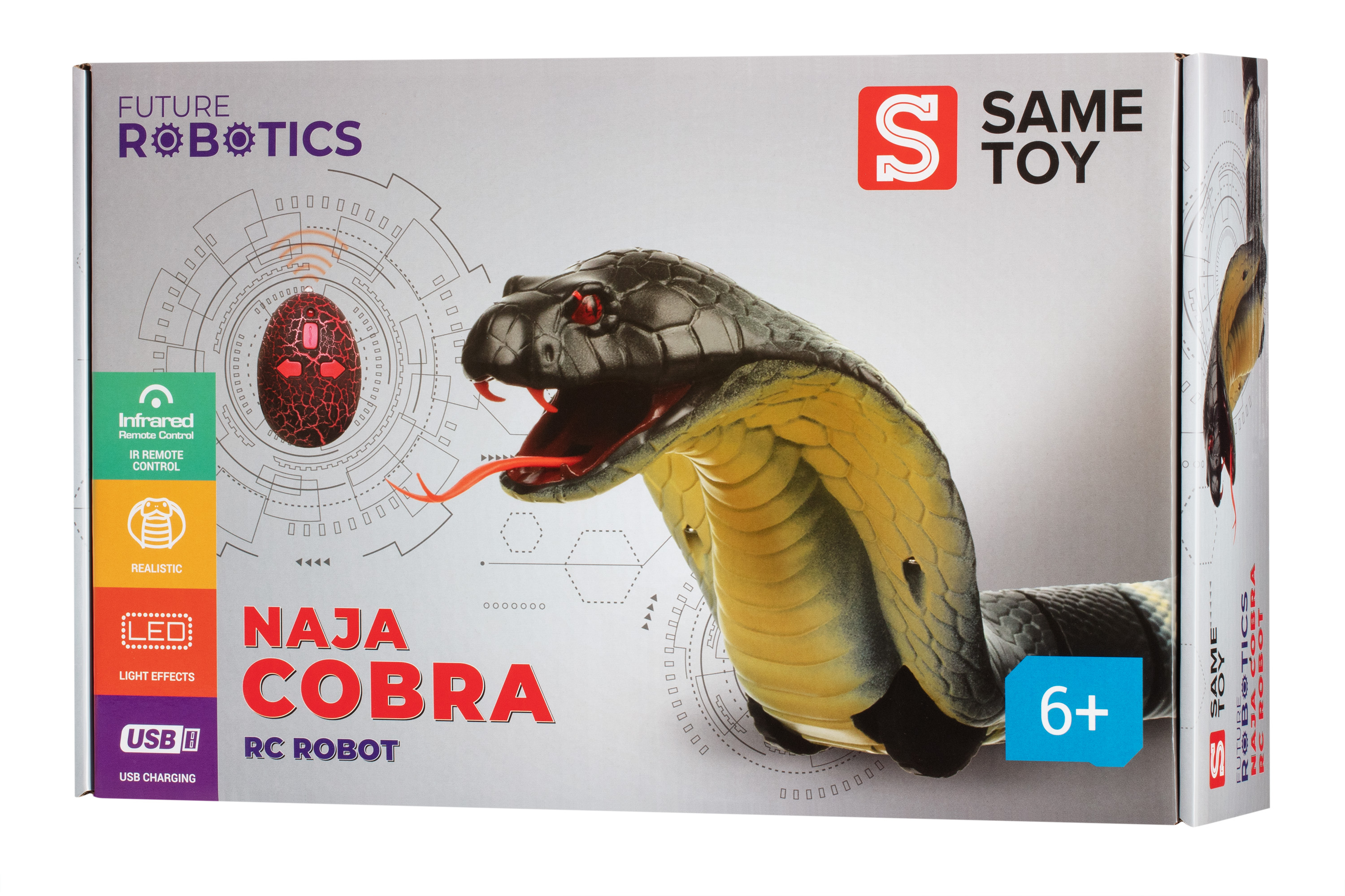 Робот Same Toy Справжня Кобра на радіокеруванні сіра 8808A-BUT